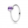 Pandora Poetic Droplet Ring, Purple CZ Pandora Poetic Droplet Ring, Purple CZ