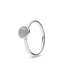 Pandora June Droplet Ring, Grey Moonstone Pandora June Droplet Ring, Grey Moonstone