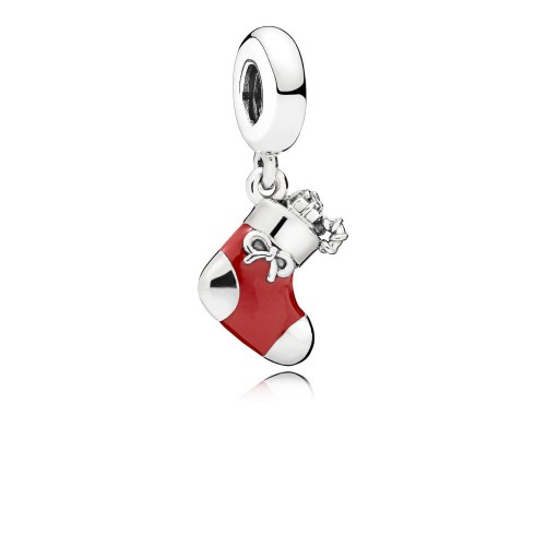 Pandora Festive Stocking Dangle Charm Pandora Festive Stocking Dangle Charm