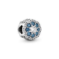 Pandora Blue Sparkle Flower Charm Pandora Blue Sparkle Flower Charm