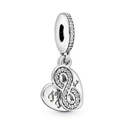 Pandora Forever Friends Heart Dangle Charm