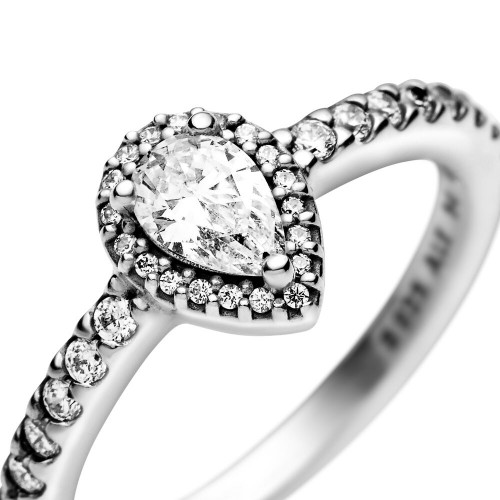Pandora Classic Teardrop Halo Ring Pandora Classic Teardrop Halo Ring