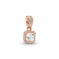 Pandora Square Sparkle Halo Pendant