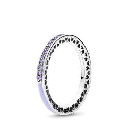 Pandora Radiant Hearts of PANDORA Ring, Lavender Enamel