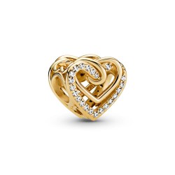 Pandora Sparkling Entwined Hearts Charm