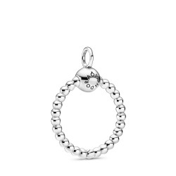 Pandora Moments Small Beaded O Pendant