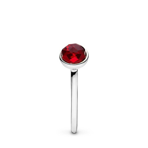 Pandora July Droplet Ring, Synthetic Ruby Pandora July Droplet Ring, Synthetic Ruby