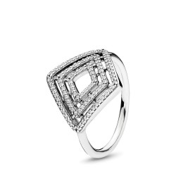 Pandora Geometric Lines Ring Pandora Geometric Lines Ring