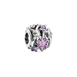 Pandora Openwork Purple Daisy Charm Pandora Openwork Purple Daisy Charm