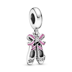 Pandora Pink Ballerina Shoes Dangle Charm