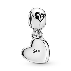 Pandora Mother & Son Heart Split Dangle Charm