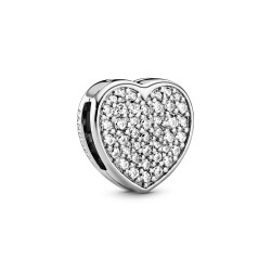 Pandora Pavé Heart Clip Charm