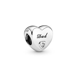 Pandora Dad Heart Charm Pandora Dad Heart Charm