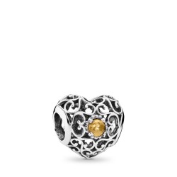 Pandora November Signature Heart Charm Pandora November Signature Heart Charm