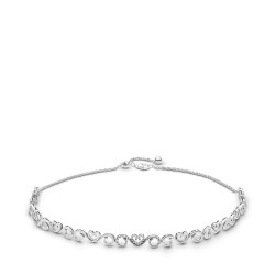 Pandora Heart Swirls Choker Necklace