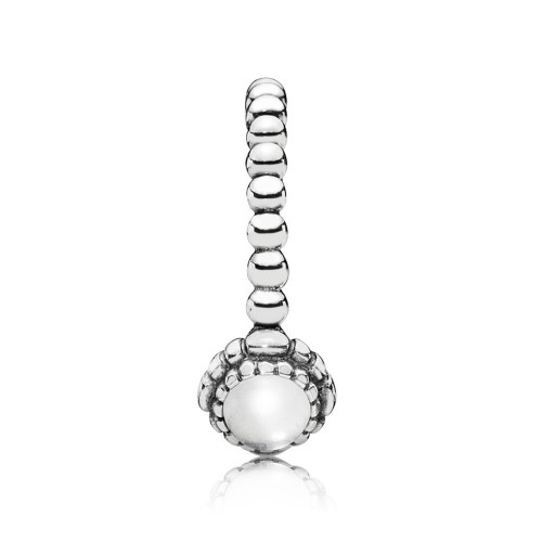 Pandora Birthday Blooms Ring, April, Rock Crystal Pandora Birthday Blooms Ring, April, Rock Crystal