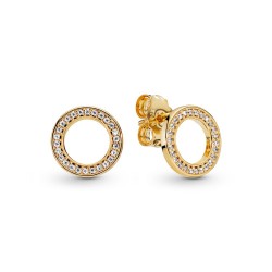 Pandora Sparkling Circle Stud Earrings