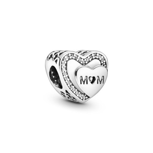 Pandora Sparkling Mom Heart Charm Pandora Sparkling Mom Heart Charm