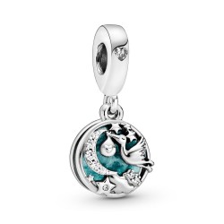 Pandora Stork & Twinkling Stars Dangle Charm