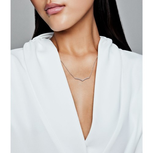 Pandora Sparkling Wishbone Necklace Pandora Sparkling Wishbone Necklace