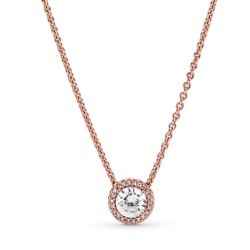 Pandora Round Sparkle Halo Necklace