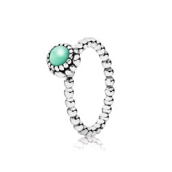 Pandora Birthday Blooms Ring, May, Chrysoprase Pandora Birthday Blooms Ring, May, Chrysoprase