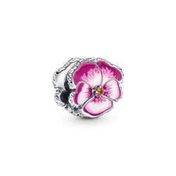 Pandora Pink Pansy Flower Charm