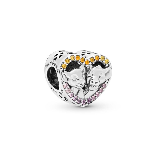 Pandora Disney The Lion King Simba and Nala Heart Charm Pandora Disney The Lion King Simba and Nala Heart Charm