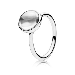 Pandora Poetic Droplet Ring, Clear CZ Pandora Poetic Droplet Ring, Clear CZ
