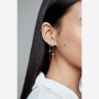 Pandora Polished & Pavé Bead Dangle Earrings Pandora Polished & Pavé Bead Dangle Earrings