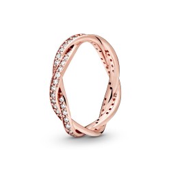 Pandora Sparkling Twisted Lines Ring Pandora Sparkling Twisted Lines Ring