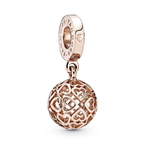 Pandora Openwork Heart Ball Dangle Charm Pandora Openwork Heart Ball Dangle Charm