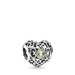 Pandora August Signature Heart Charm Pandora August Signature Heart Charm
