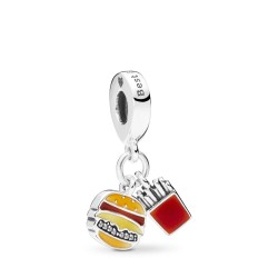 Pandora Burger & Fries Dangle Charm