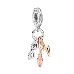 Pandora Harry Potter, Glasses, Nimbus 2000 & Lightning Bolt Dangle Charm Pandora Harry Potter, Glasses, Nimbus 2000 & Lightning Bolt Dangle Charm