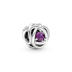 Pandora February Purple Eternity Circle Charm Pandora February Purple Eternity Circle Charm