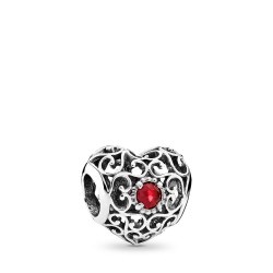 Pandora July Signature Heart Charm Pandora July Signature Heart Charm