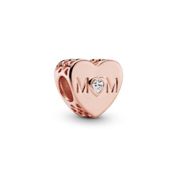 Pandora Clear Mom Heart Charm