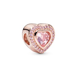 Pandora Sparkling Pink Heart Charm