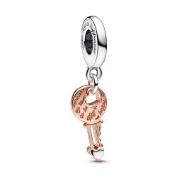 Pandora Two-tone key & Sliding Heart Dangle Charm Pandora Two-tone key & Sliding Heart Dangle Charm