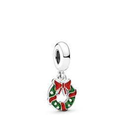 Pandora Holiday Wreath Dangle Charm