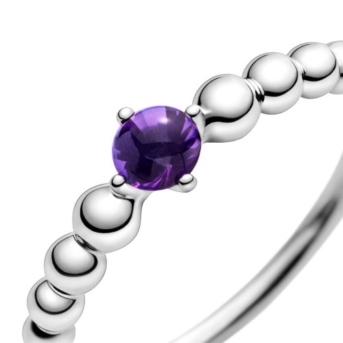 Pandora Purple Beaded Ring Pandora Purple Beaded Ring