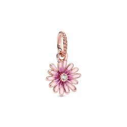Pandora Pink Daisy Flower Dangle Charm