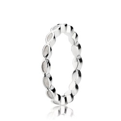Pandora Better Together Stackable Ring, White Enamel Pandora Better Together Stackable Ring, White Enamel