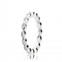 Pandora Better Together Stackable Ring, White Enamel Pandora Better Together Stackable Ring, White Enamel