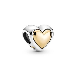 Pandora Domed Golden Heart Charm Pandora Domed Golden Heart Charm