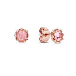 Pandora Pink Sparkling Crown Stud Earrings Pandora Pink Sparkling Crown Stud Earrings