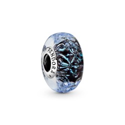 Pandora Wavy Dark Blue Murano Glass Ocean Charm