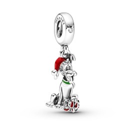Pandora Disney Pluto Christmas Gift Charm Pandora Disney Pluto Christmas Gift Charm