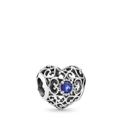 Pandora September Signature Heart Charm Pandora September Signature Heart Charm